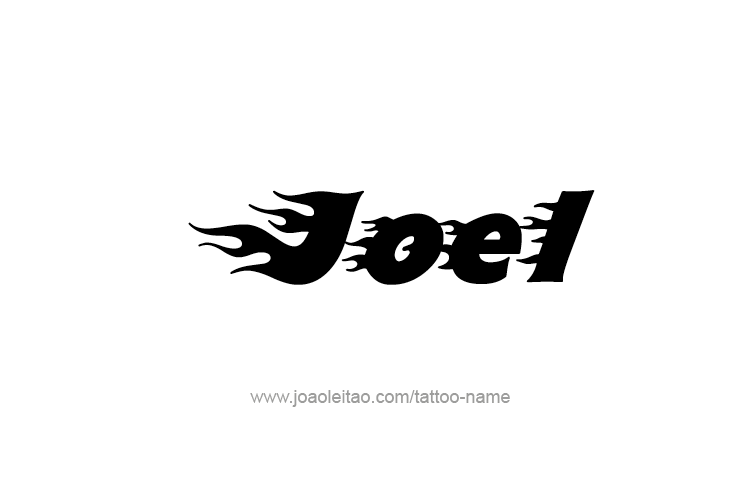 Tattoo Design Prophet Name Joel