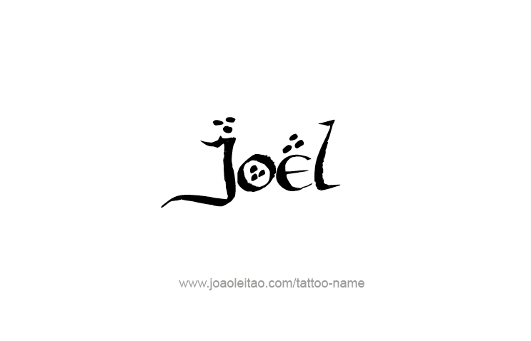 Tattoo Design Prophet Name Joel