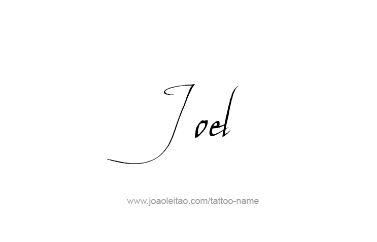 Tattoo Design Prophet Name Joel