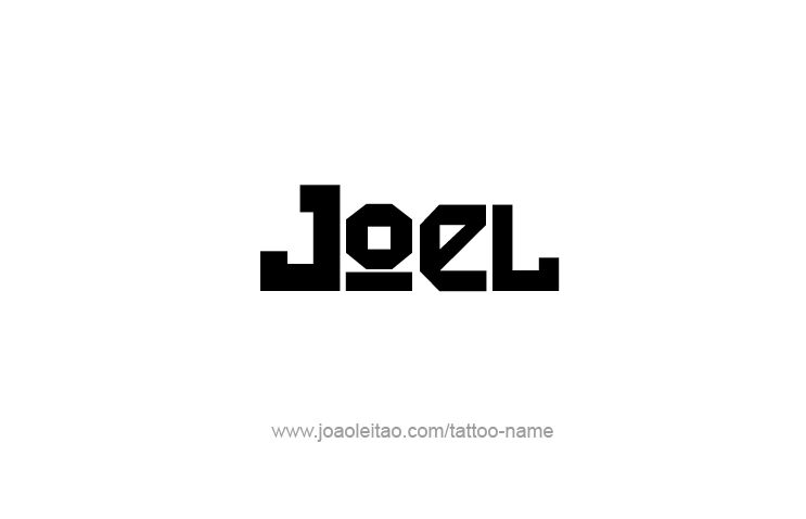 Tattoo Design Prophet Name Joel