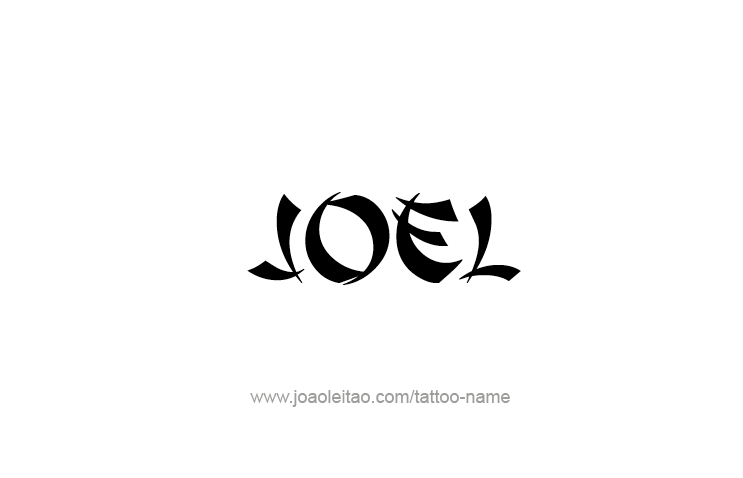 Tattoo Design Prophet Name Joel