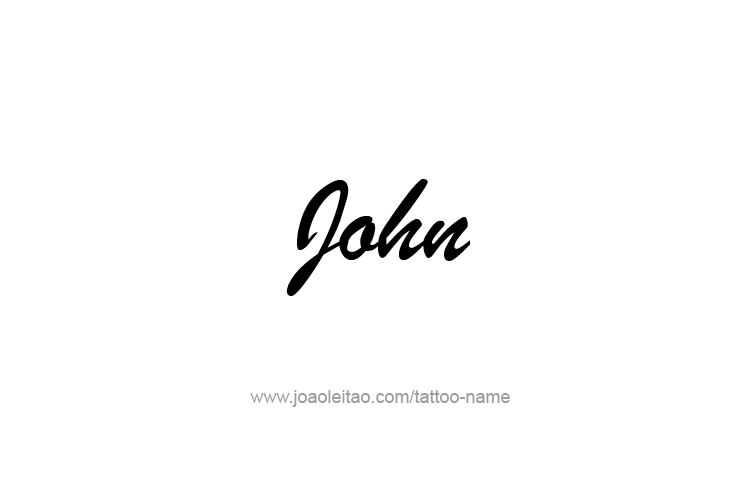 Tattoo Design Prophet Name John