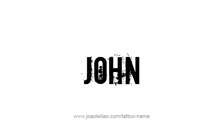 Tattoo Design Prophet Name John