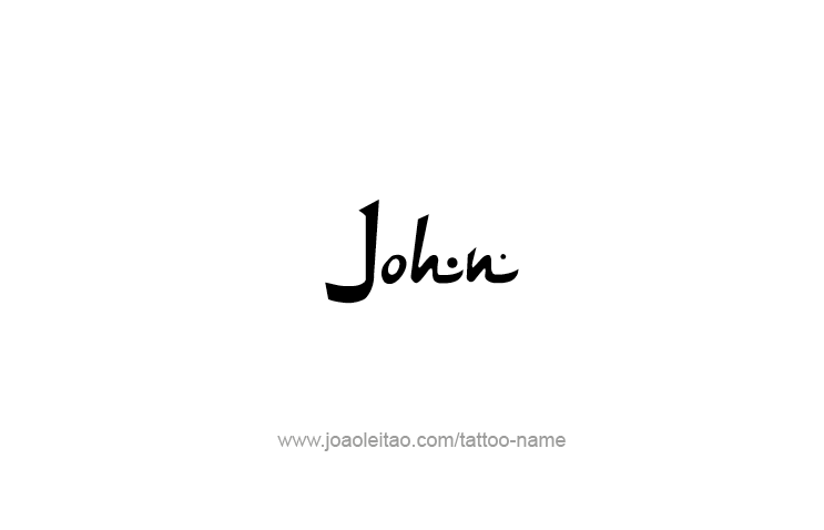 Tattoo Design Prophet Name John