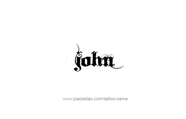 Tattoo Design Prophet Name John