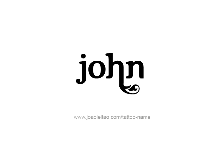 Tattoo Design Prophet Name John