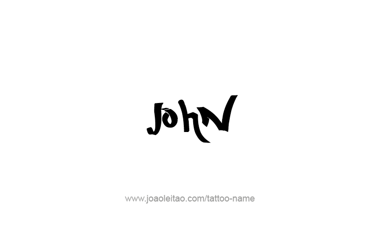 Tattoo Design Prophet Name John