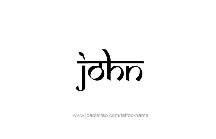 Tattoo Design Prophet Name John