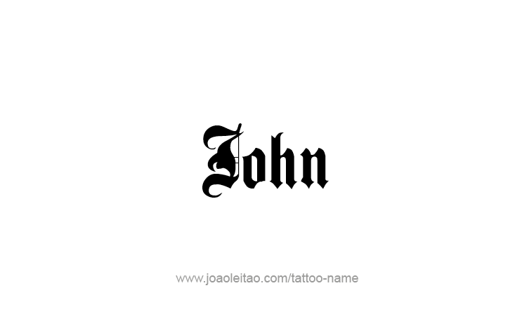 Tattoo Design Prophet Name John