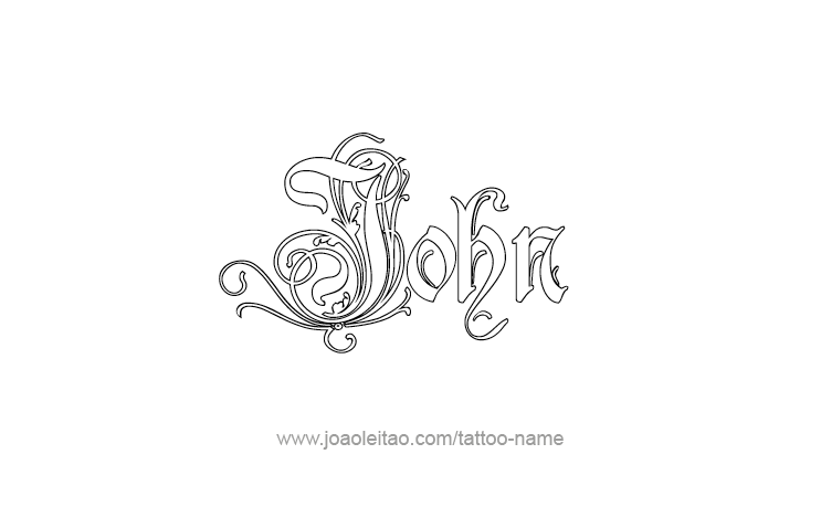 Tattoo Design Prophet Name John