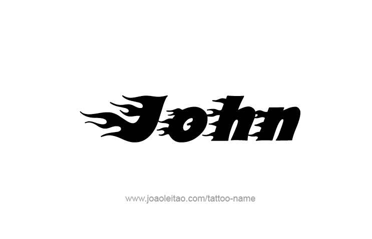 Tattoo Design Prophet Name John