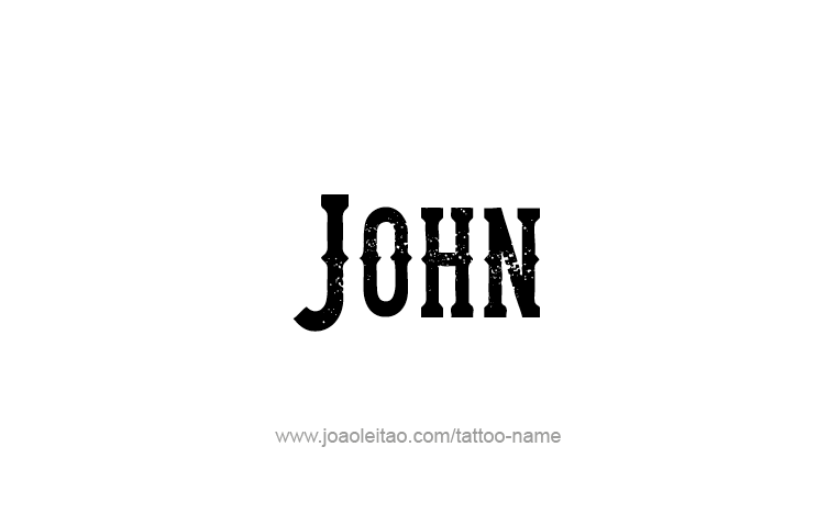 Tattoo Design Prophet Name John