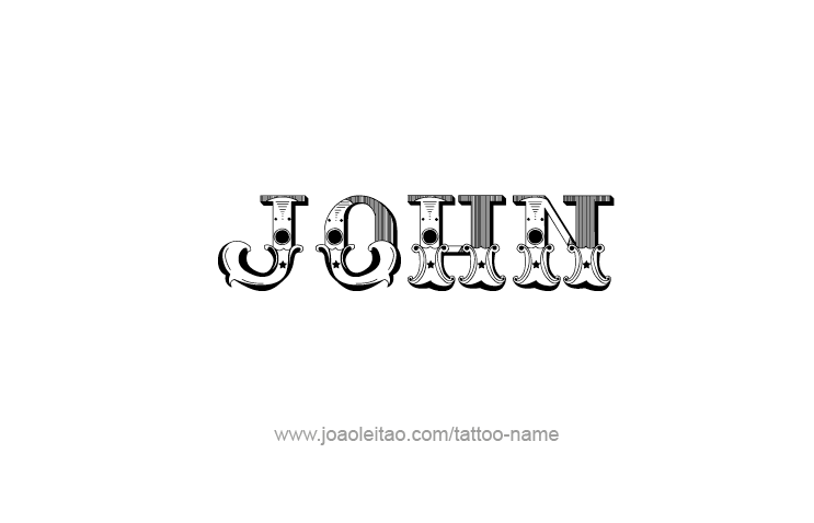 Tattoo Design Prophet Name John