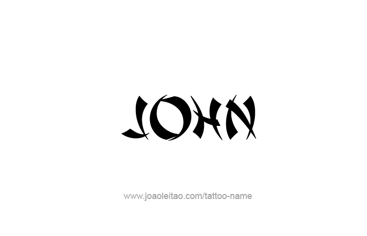 Tattoo Design Prophet Name John