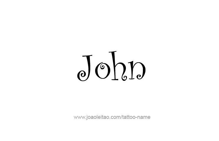 Tattoo Design Prophet Name John