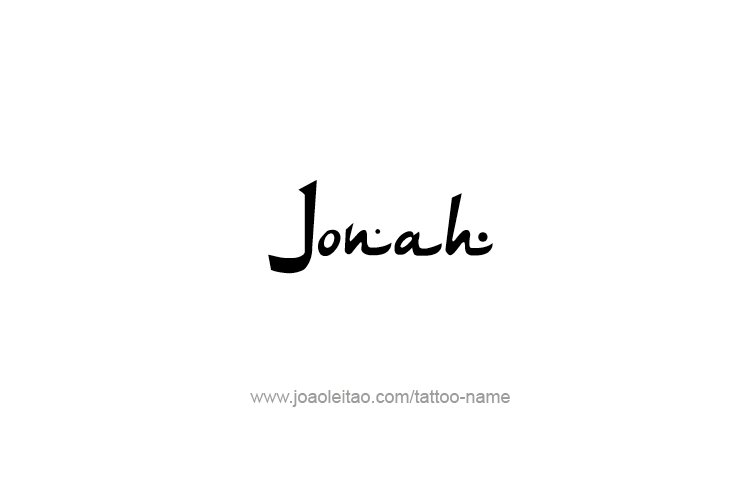 Tattoo Design Prophet Name Jonah