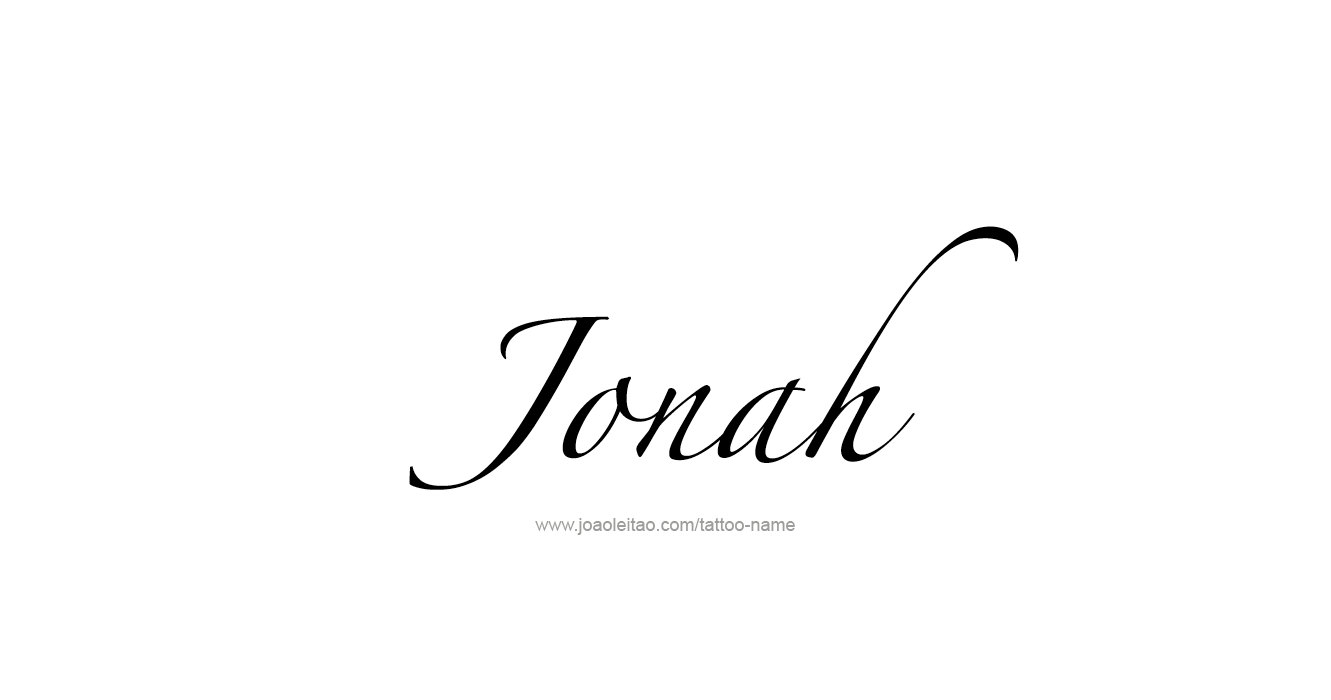 Tattoo Design Prophet Name Jonah