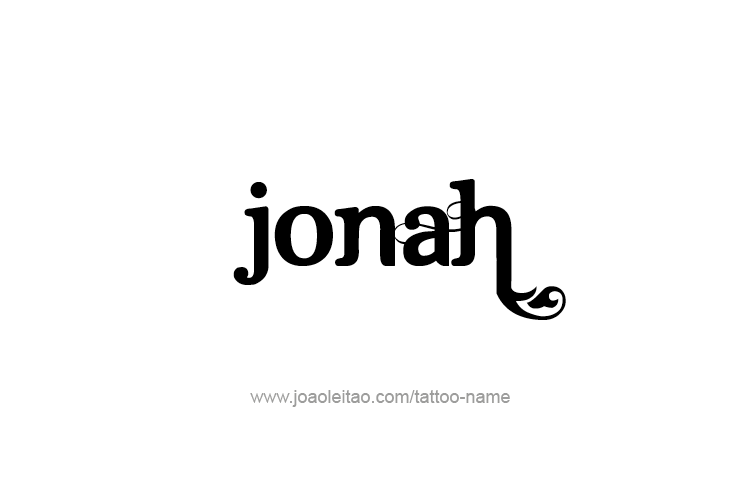 Tattoo Design Prophet Name Jonah