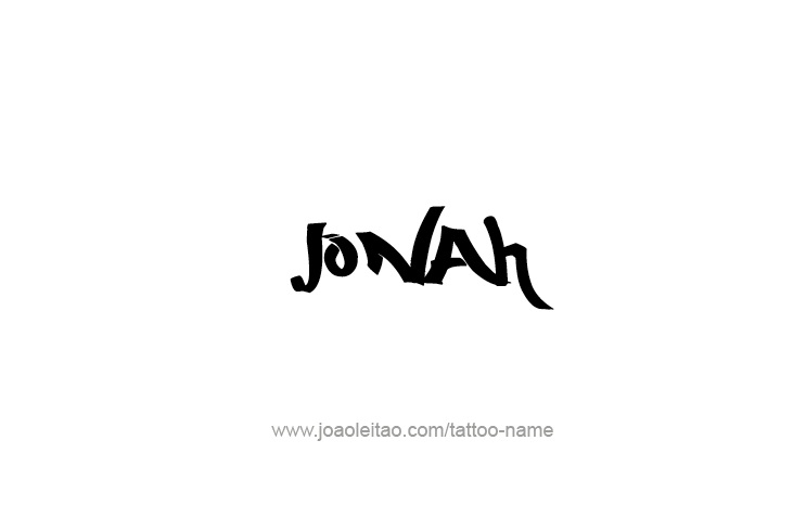 Tattoo Design Prophet Name Jonah