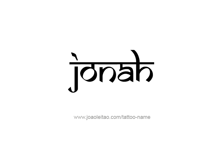 Tattoo Design Prophet Name Jonah