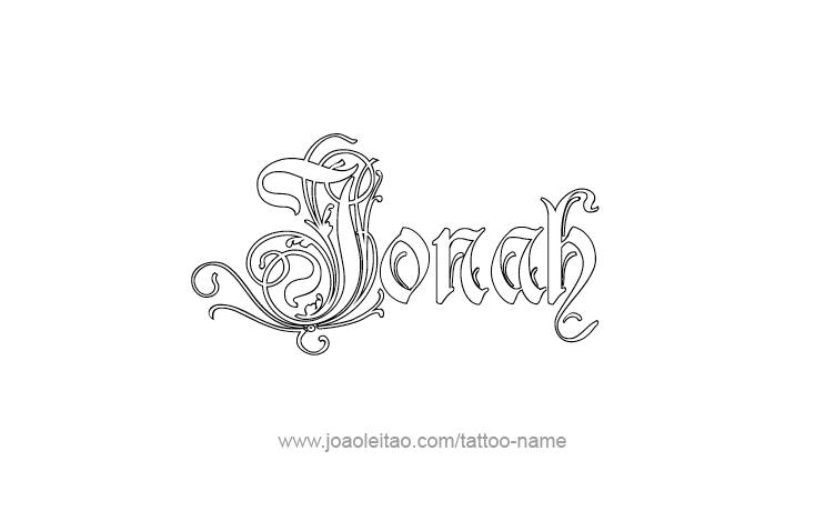 Tattoo Design Prophet Name Jonah