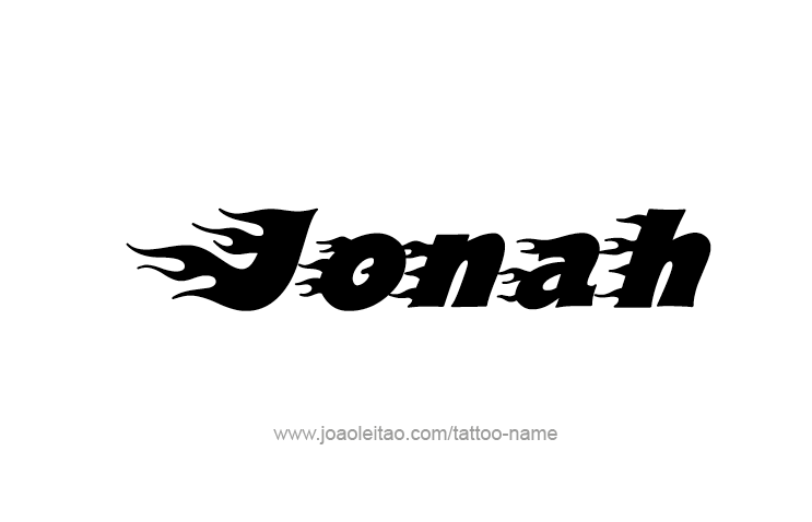 Tattoo Design Prophet Name Jonah