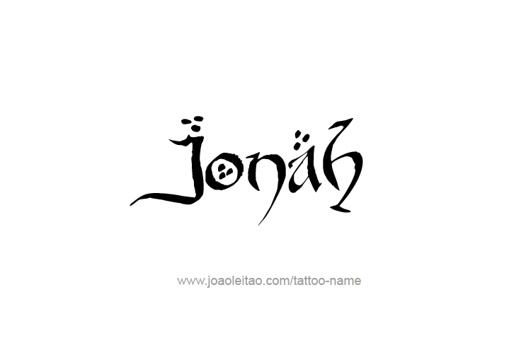 Tattoo Design Prophet Name Jonah