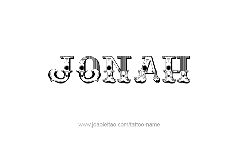 Tattoo Design Prophet Name Jonah