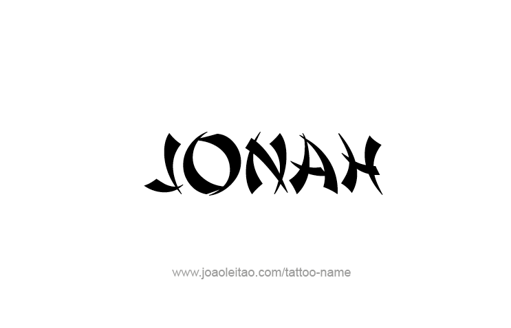 Tattoo Design Prophet Name Jonah