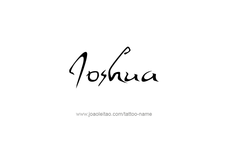 Tattoo Design Prophet Name Joshua