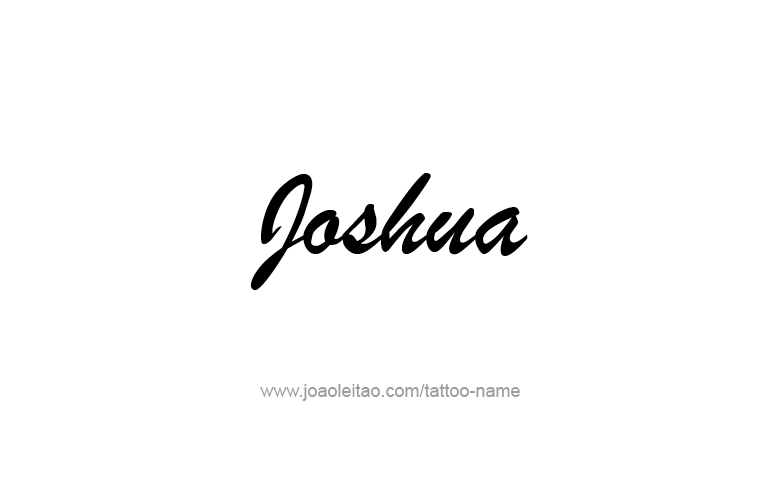 Tattoo Design Prophet Name Joshua