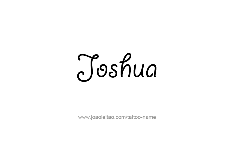 Tattoo Design Prophet Name Joshua