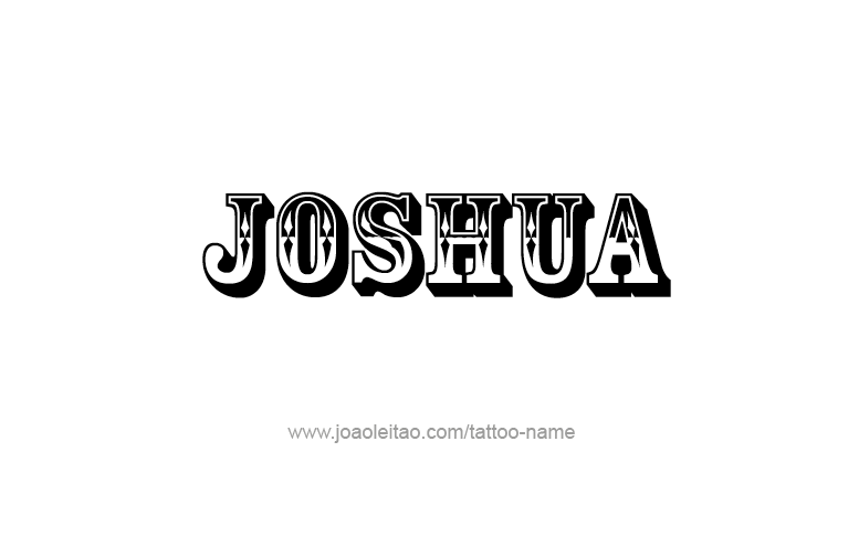 Tattoo Design Prophet Name Joshua