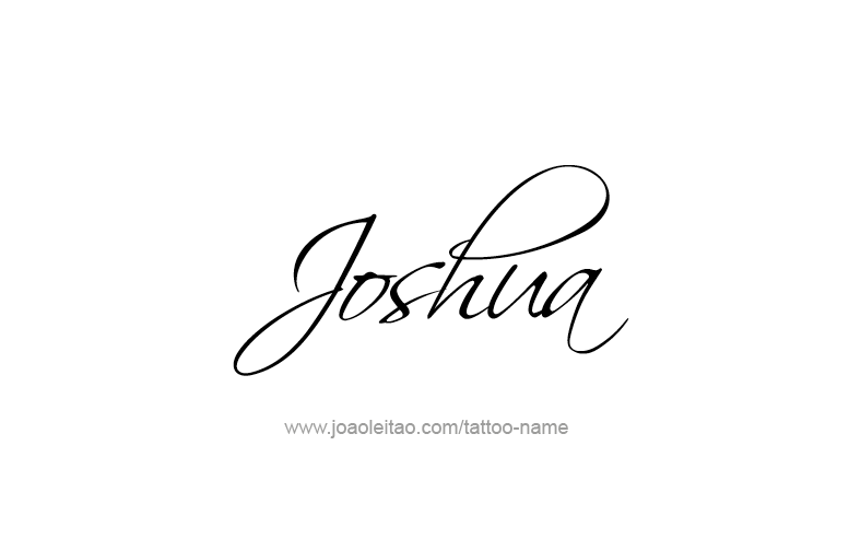 Tattoo Design Prophet Name Joshua