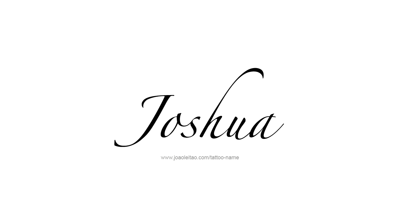 Tattoo Design Prophet Name Joshua