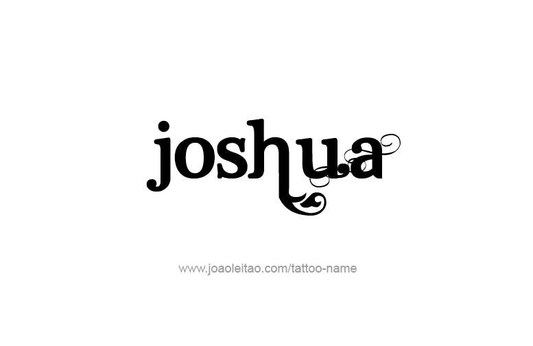 Tattoo Design Prophet Name Joshua