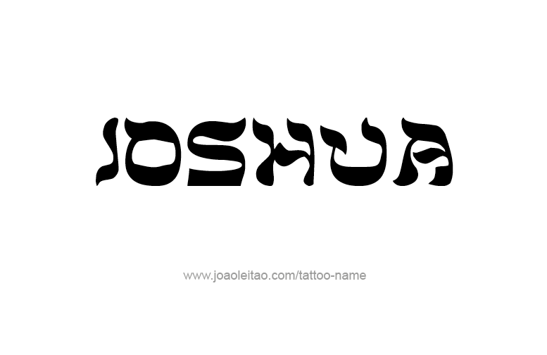 Tattoo Design Prophet Name Joshua