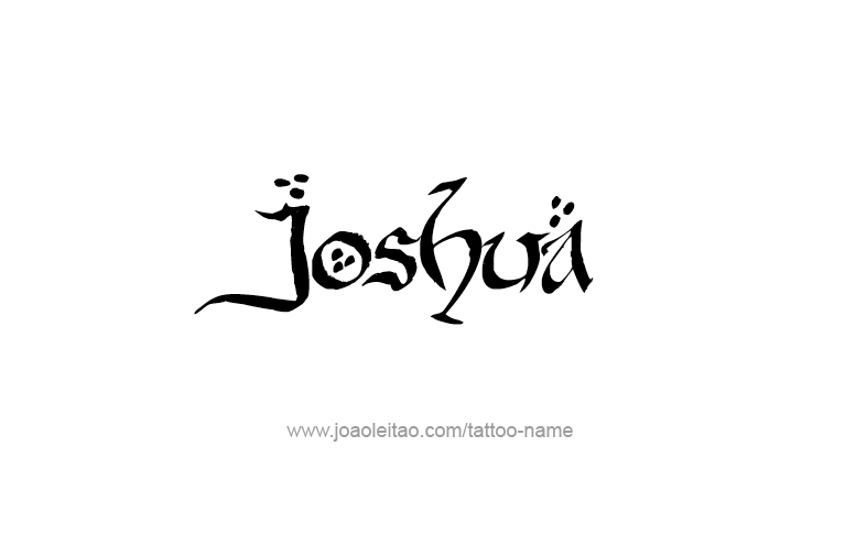 Tattoo Design Prophet Name Joshua