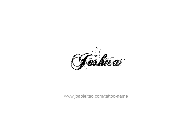 Tattoo Design Prophet Name Joshua