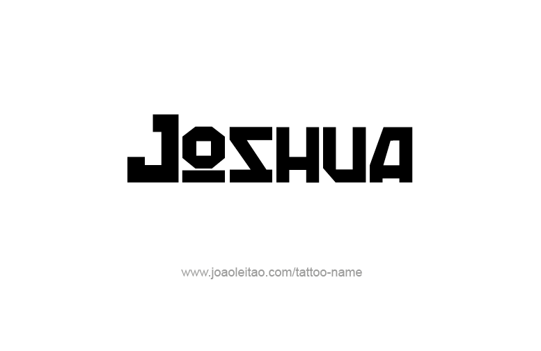 Tattoo Design Prophet Name Joshua