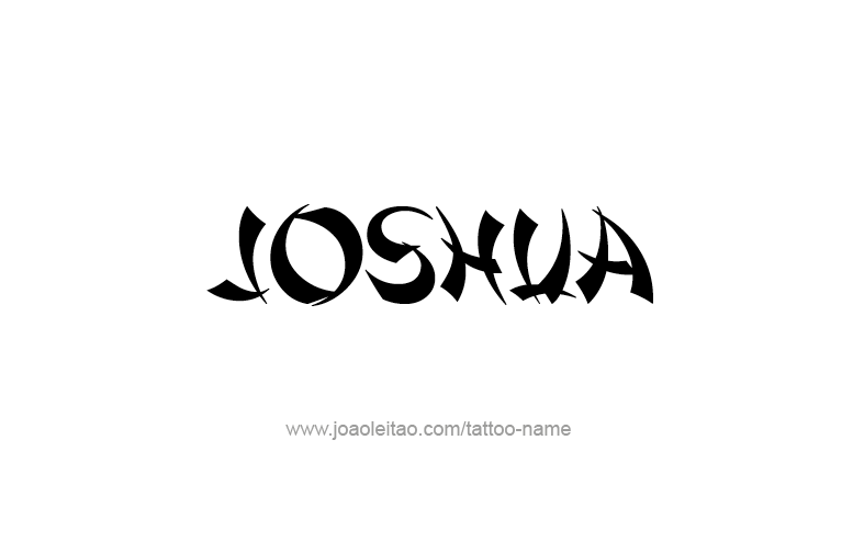 Tattoo Design Prophet Name Joshua