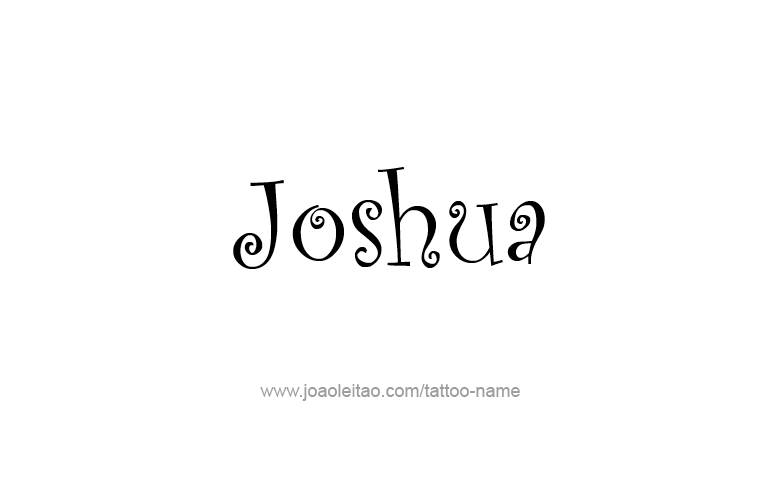 Tattoo Design Prophet Name Joshua