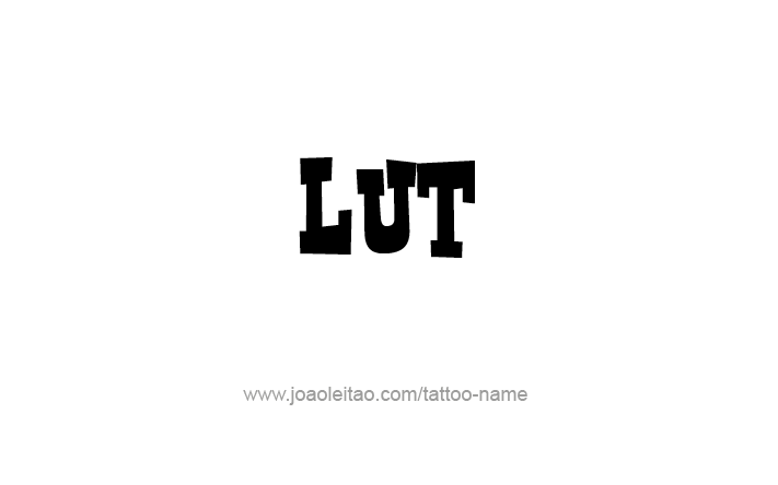 Tattoo Design Prophet Name Lut