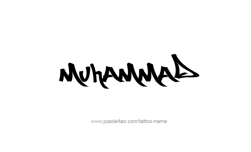 Tattoo Design Prophet Name Muhammad