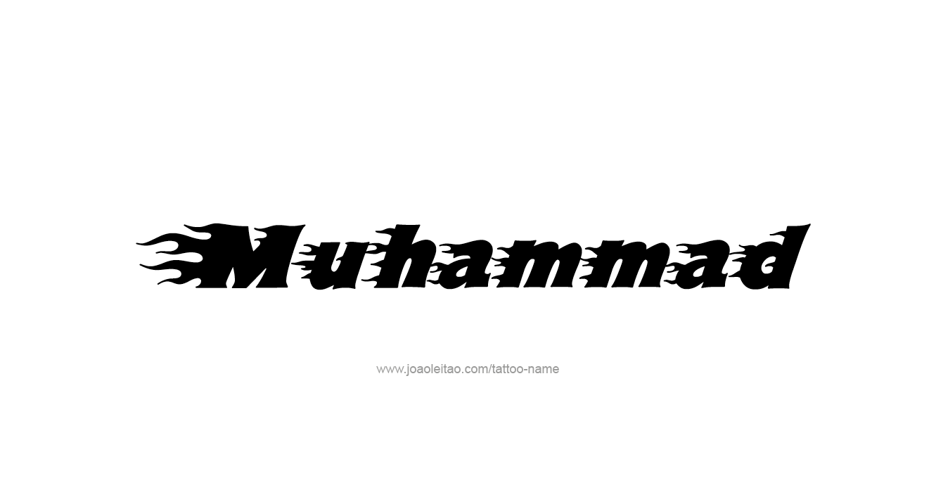 Tattoo Design Prophet Name Muhammad