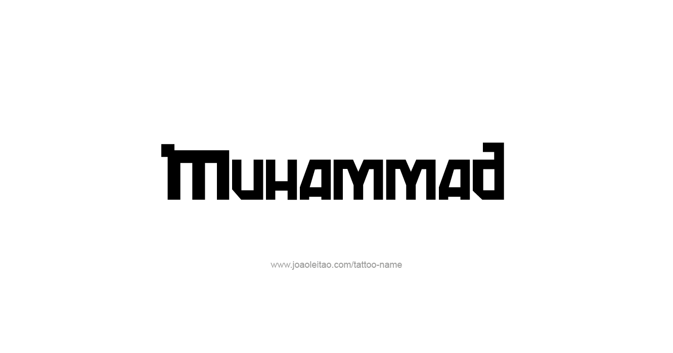 Tattoo Design Prophet Name Muhammad