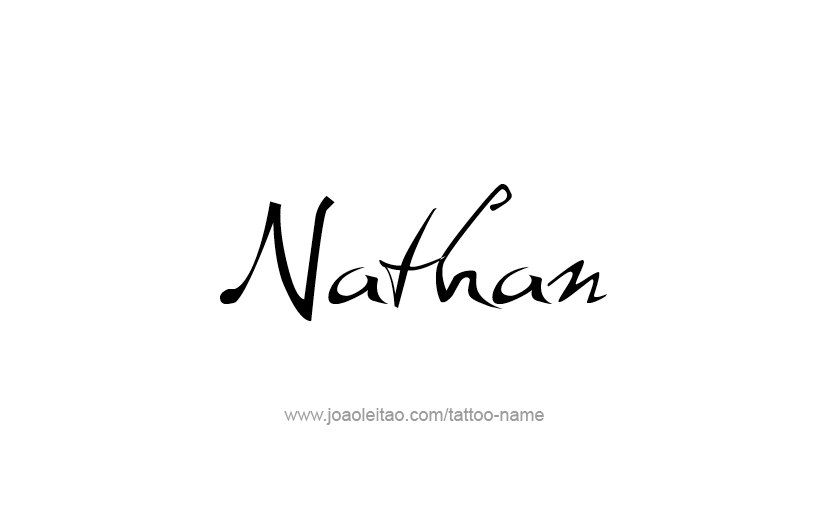 Tattoo Design Prophet Name Nathan