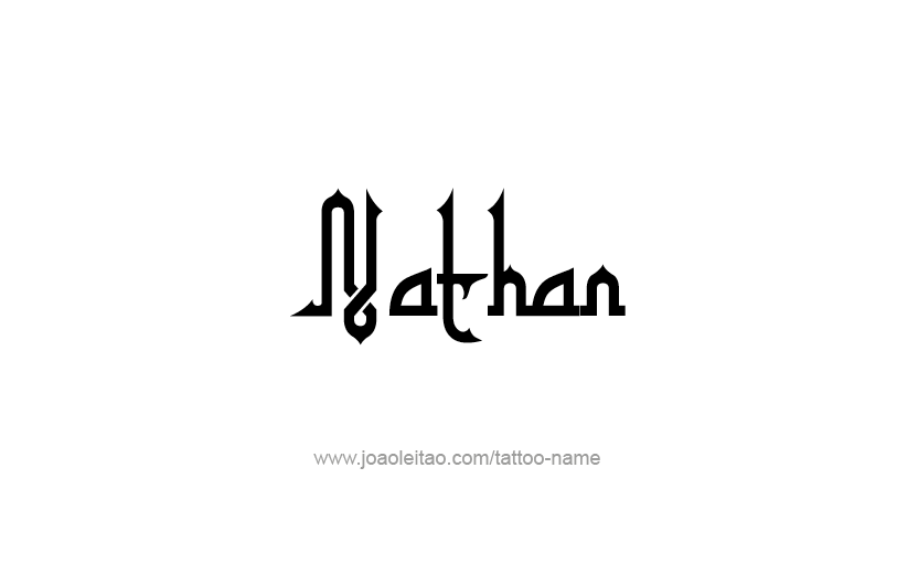 Tattoo Design Prophet Name Nathan