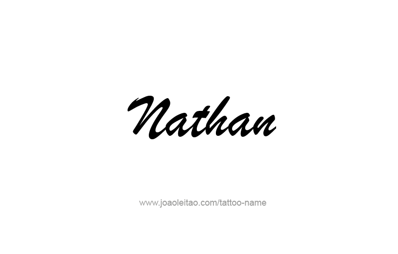 Tattoo Design Prophet Name Nathan