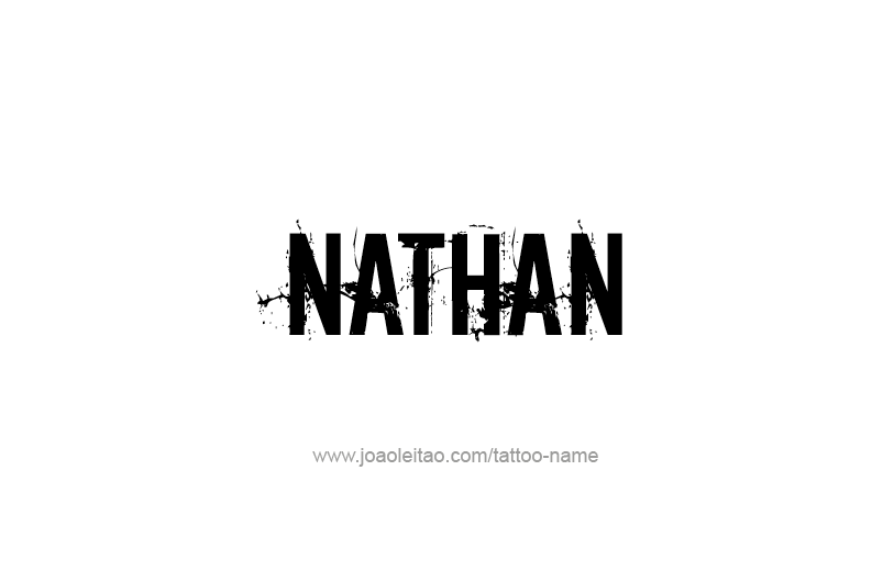 Tattoo Design Prophet Name Nathan